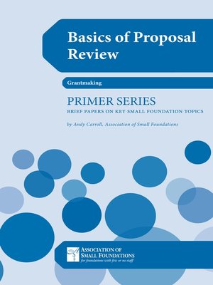 cover image of Basics of Proposal Review